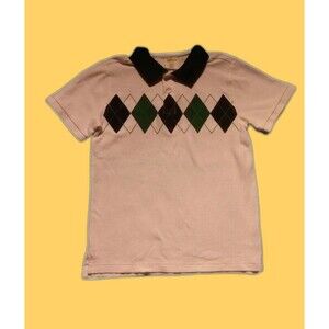 Crazy 8 Women Golf Top Sz (10-12) Short Sleeve Collar Diamond Embroidery